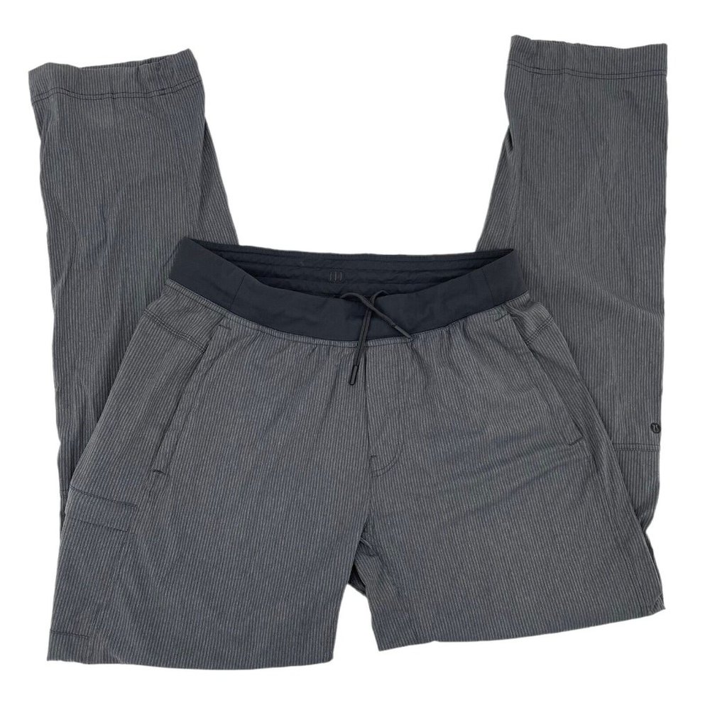 Lululemon Track Pants Pinstripe Luxtreme Swift Heathered Dark Slate Medium